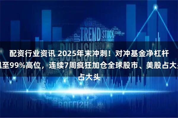 配资行业资讯 2025年末冲刺！对冲基金净杠杆飙至99%高位，连续7周疯狂加仓全球股市、美股占大头